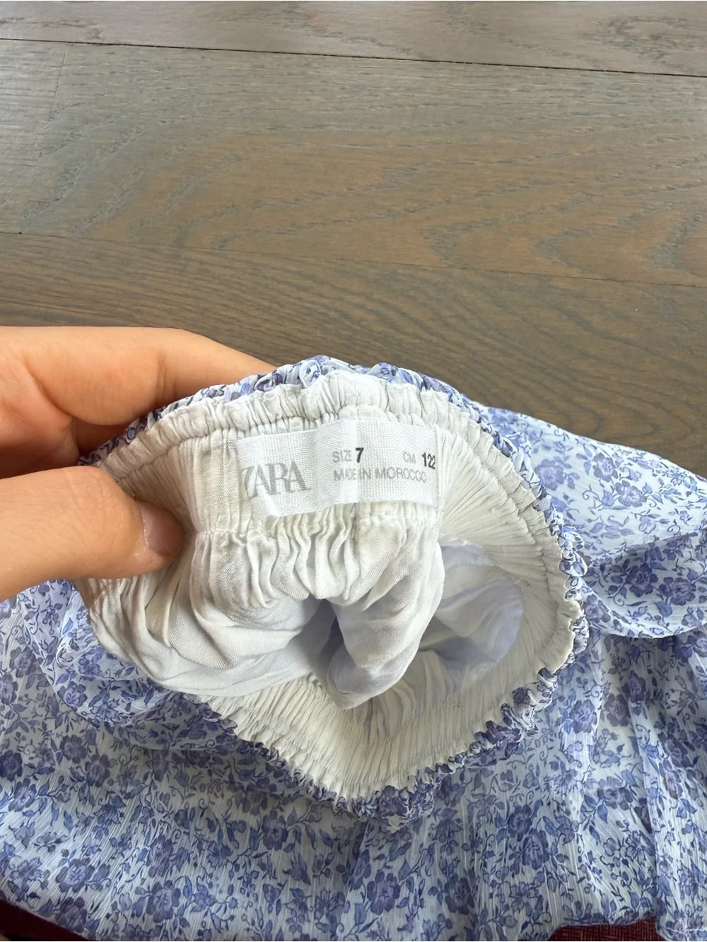 Zara Lavander and White Floral girls Matching Set with skirt
